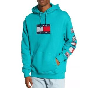 tommy hilfiger turquoise jeans